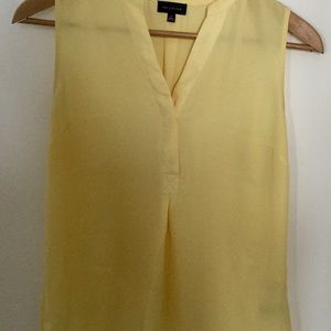 The Limited sleeveless blouse, yellow, size M
